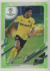 Giovanni Reyna [Neon Green Bubbles] Soccer Cards 2020 Topps Chrome UEFA Champions League Prices