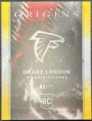 Drake London [Gold] Football Cards 2022 Panini Origins Rookie Booklet Patch Auto Prices