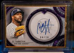 CC Sabathia [Purple] Baseball Cards 2022 Topps Transcendent Collection Autographs Prices