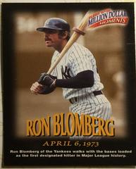 Ron Blomberg #39 Baseball Cards 1997 Fleer Million Dollar Moments Prices