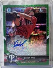 Darick Hall [Green Shimmer] Baseball Cards 2018 Bowman Chrome Prospects Autographs Prices