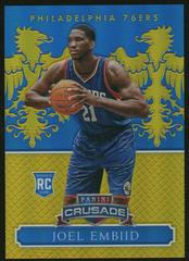 Joel Embiid [Blue] Basketball Cards 2014 Panini Excalibur Crusade Prices