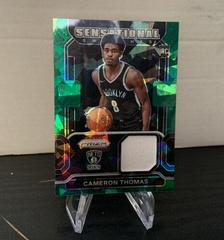 Cameron Thomas [Green Ice] Basketball Cards 2021 Panini Prizm Sensational Swatches Prices