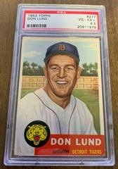 Don Lund Baseball Cards 1953 Topps Prices