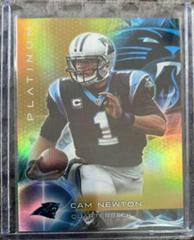 Cam Newton [Gold] #2 Football Cards 2015 Topps Platinum Prices
