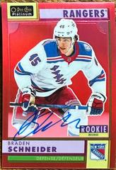 Braden Schneider [Autograph] #R-77 Hockey Cards 2022 O-Pee-Chee Platinum Retro Prices