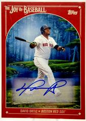 David Ortiz [Autograph Bright Red] #2 Baseball Cards 2023 Topps X Bob Ross The Joy Of Prices