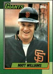 Matt Williams #41 Baseball Cards 1990 Topps Prices