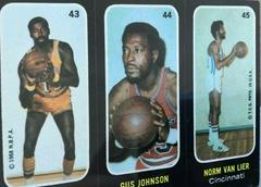 Chamberlain 43, Johnson 44, Van Lier 45 Basketball Cards 1971 Topps Stickers Prices