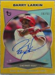 Barry Larkin [Gold] #AC-BL Baseball Cards 2023 Topps Brooklyn Collection Autographs Prices