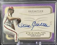 Steve Carlton [Purple] Baseball Cards 2023 Topps Definitive Legendary Autograph Collection Prices