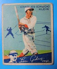 Chuck Klein #56 Baseball Cards 1934 World Wide Gum Prices