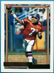John Elway #125 Football Cards 1992 Topps Gold Prices