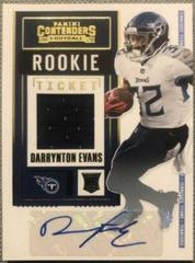 Darrynton Evans [Autograph] #RTS-DEV Football Cards 2020 Panini Contenders Rookie Ticket Swatches Prices