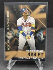 Ronald Acuna Jr. [Gold] Baseball Cards 2023 Topps Significant Statistics Prices