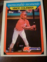 Vince Coleman #8 Baseball Cards 1988 Kmart Prices