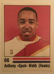Spud Webb #66 Basketball Cards 1988 Panini Spanish Sticker Prices