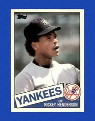 Rickey Henderson Baseball Cards 1985 Topps Traded Prices