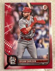 Dylan Carlson [Red] #14 Baseball Cards 2022 Bowman Prices