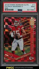 Patrick Mahomes II [Red] #11 Football Cards 2018 Donruss Elite Prices