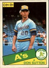 Don Sutton Baseball Cards 1985 O Pee Chee Prices