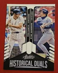 Ron Santo, Ryne Sandberg Baseball Cards 2022 Panini Absolute Historical Duals Prices