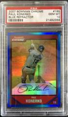 Paul Konerko [Blue Refractor] #165 Baseball Cards 2007 Bowman Chrome Prices