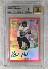 Pat Mahomes II [Red Prismatic] #BA-PM1 Football Cards 2017 Leaf Metal Draft Autographs Prices