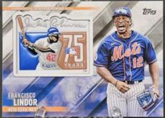 Francisco Lindor Baseball Cards 2022 Topps Update Special Event Patch Relics Prices