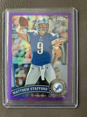 Matthew Stafford [Refractor] #4 Football Cards 2011 Topps Chrome Prices