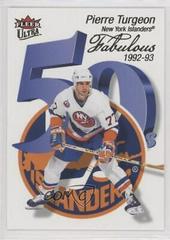 Pierre Turgeon #FF-30 Hockey Cards 2021 Ultra Fabulous 50's Prices