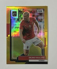 Erling Haaland [Optic Gold] #84 Soccer Cards 2022 Panini Donruss Prices