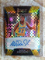 Magic Johnson [Gold Prizm] #SS-MJN Basketball Cards 2021 Panini Select Signature Selections Prices