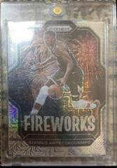 Giannis Antetokounmpo [Mojo] #13 Basketball Cards 2022 Panini Prizm Fireworks Prices