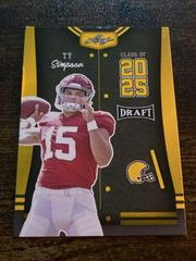 Ty Simpson [Gold] #85 Football Cards 2023 Leaf Draft Prices