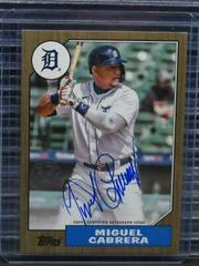 Miguel Cabrera [Gold] #87BA-MC Baseball Cards 2022 Topps 1987 Autographs Prices