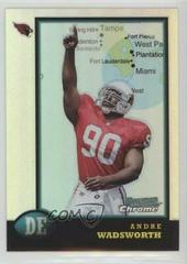 Andre Wadsworth [Interstate Refractors] #5 Football Cards 1998 Bowman Chrome Prices