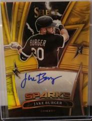 Jake Burger [Gold] Baseball Cards 2022 Panini Select Sparks Signatures Prices