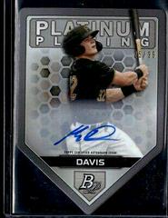 Henry Davis [Autograph] Baseball Cards 2022 Bowman Platinum Plating Die Cuts Prices