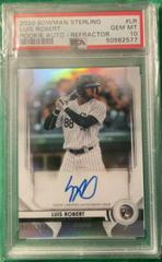 Luis Robert [Refractor] #LR Baseball Cards 2020 Bowman Sterling Rookie Autographs Prices
