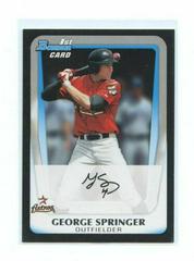 George Springer Baseball Cards 2011 Bowman Draft Prospects Prices