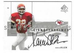Marcus Allen Football Cards 2001 SP Authentic Sign of the Times Prices