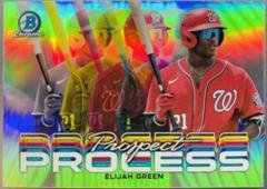 Elijah Green Baseball Cards 2023 Bowman Chrome Prospect Process Prices