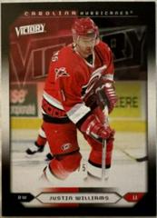 Justin Williams #209 Hockey Cards 2005 Upper Deck Victory Prices