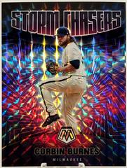 Corbin Burnes #SC-13 Baseball Cards 2022 Panini Mosaic Storm Chasers Prices