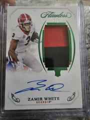 Zamir White [Horizontal Patch Autograph] #126 Football Cards 2022 Panini Flawless Collegiate Prices
