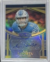 Sam LaPorta [Gold] #UE-9 Football Cards 2023 Panini Plates and Patches Rookie Upper Echelon Prices