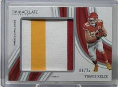 Travis Kelce #56 Football Cards 2023 Panini Immaculate Patch Prices