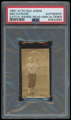 Ned Bligh [Catch Hands Outstretched Head High] Baseball Cards 1887 N172 Old Judge Prices