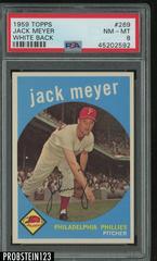 Jack Meyer [White Back] #269 Baseball Cards 1959 Topps Prices